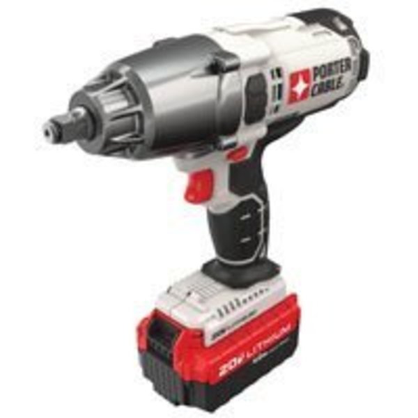 Porter-Cable PORTER-CABLE PCC740LA Impact Wrench, 20 V Battery, Lithium-Ion Battery, 1/2 in Drive PCC740LA